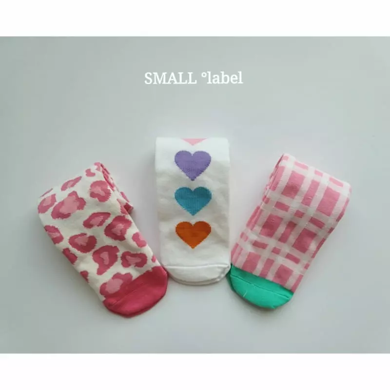 Small Label - Korean Children Fashion - #fashionkids - Heart Socks [set of 4] - 10