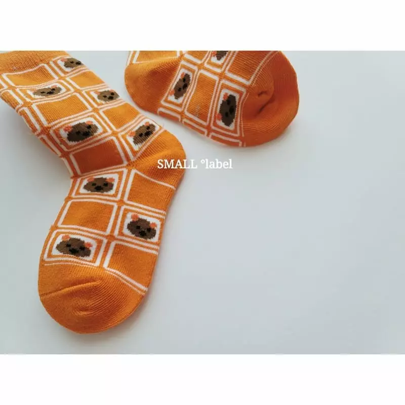 Small Label - Korean Children Fashion - #kidsshorts - Merru Bear Socks [set of 3] - 9