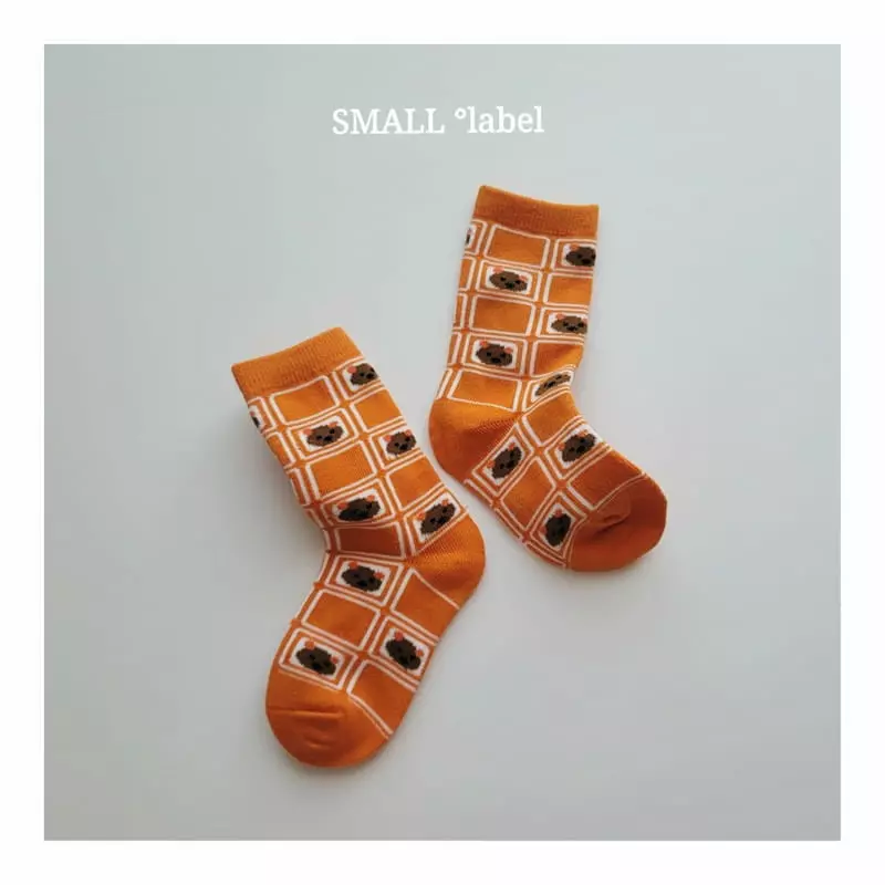 Small Label - Korean Children Fashion - #kidsstore - Merru Bear Socks [set of 3] - 10