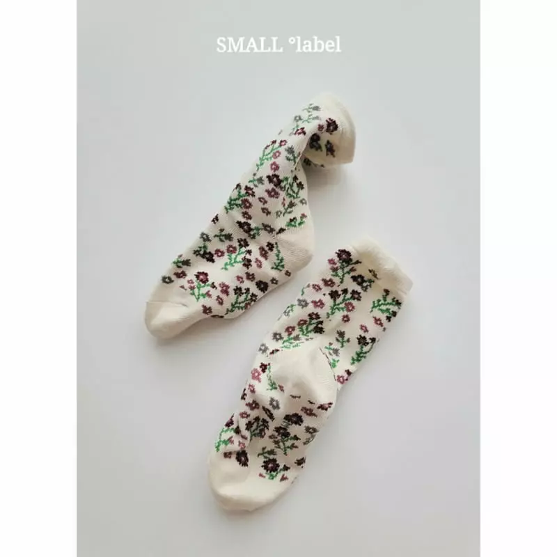 Small Label - Korean Children Fashion - #kidzfashiontrend - Small Flower Socks [set of 3]