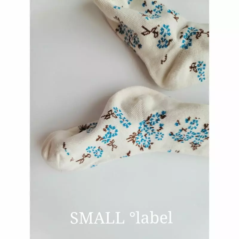Small Label - Korean Children Fashion - #minifashionista - Small Flower Socks [set of 3] - 5