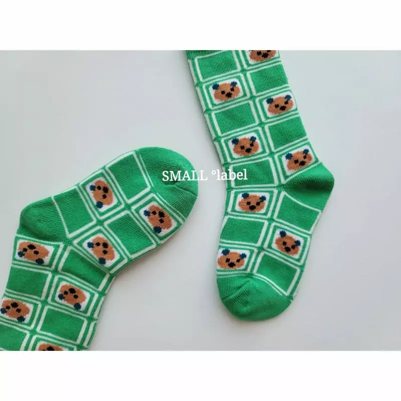 Small Label - Korean Children Fashion - #minifashionista - Merru Bear Socks [set of 3]