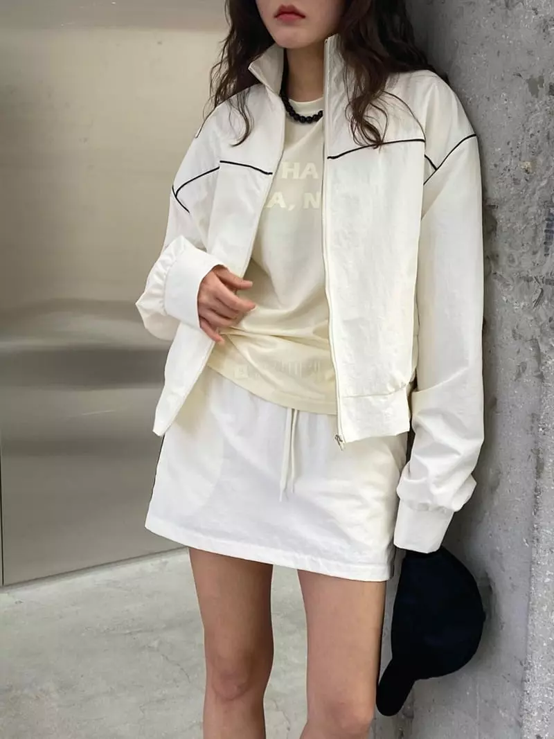 Sof - Korean Women Fashion - #momslook - Piping Skirt - 2