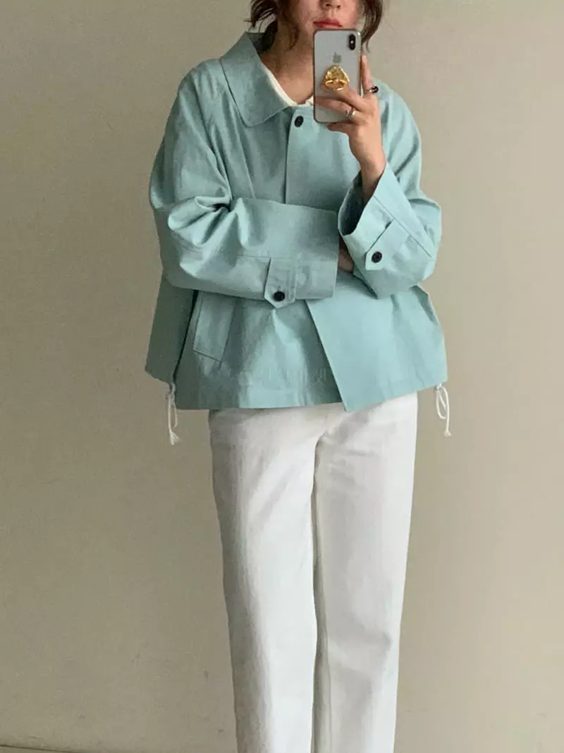Sof - Korean Women Fashion - #momslook - Gabardine Jacket - 2
