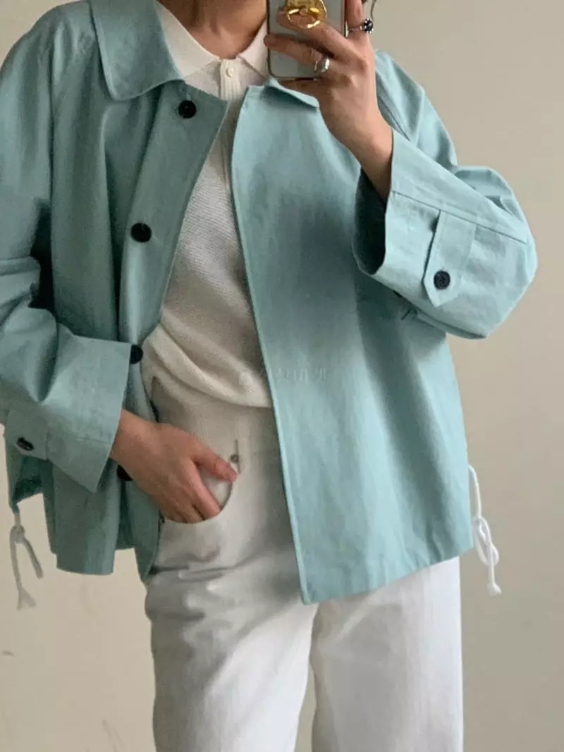 Sof - Korean Women Fashion - #womensfashion - Gabardine Jacket - 4