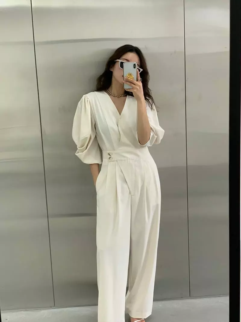 Sof - Korean Women Fashion - #momslook - Puff Jumpsuit
