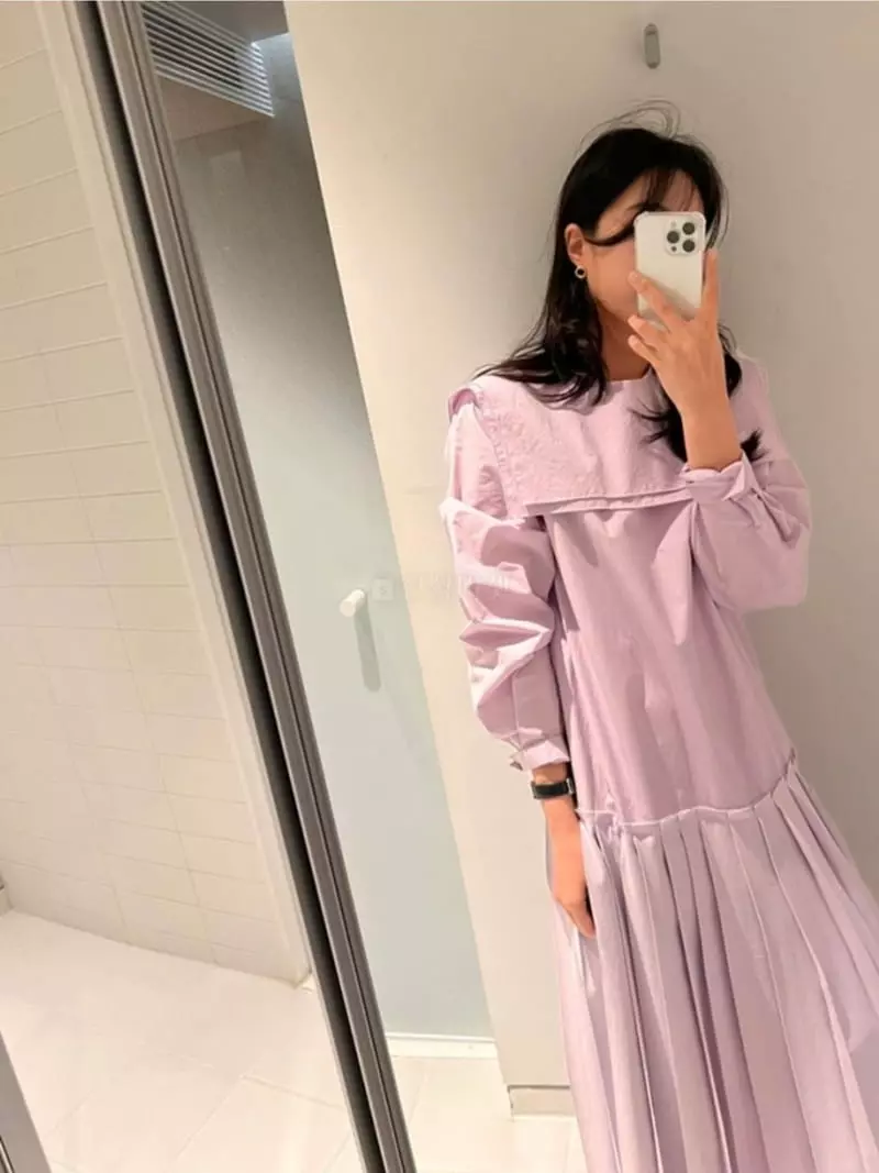 Sof - Korean Women Fashion - #pursuepretty - Double Collar One-piece - 3