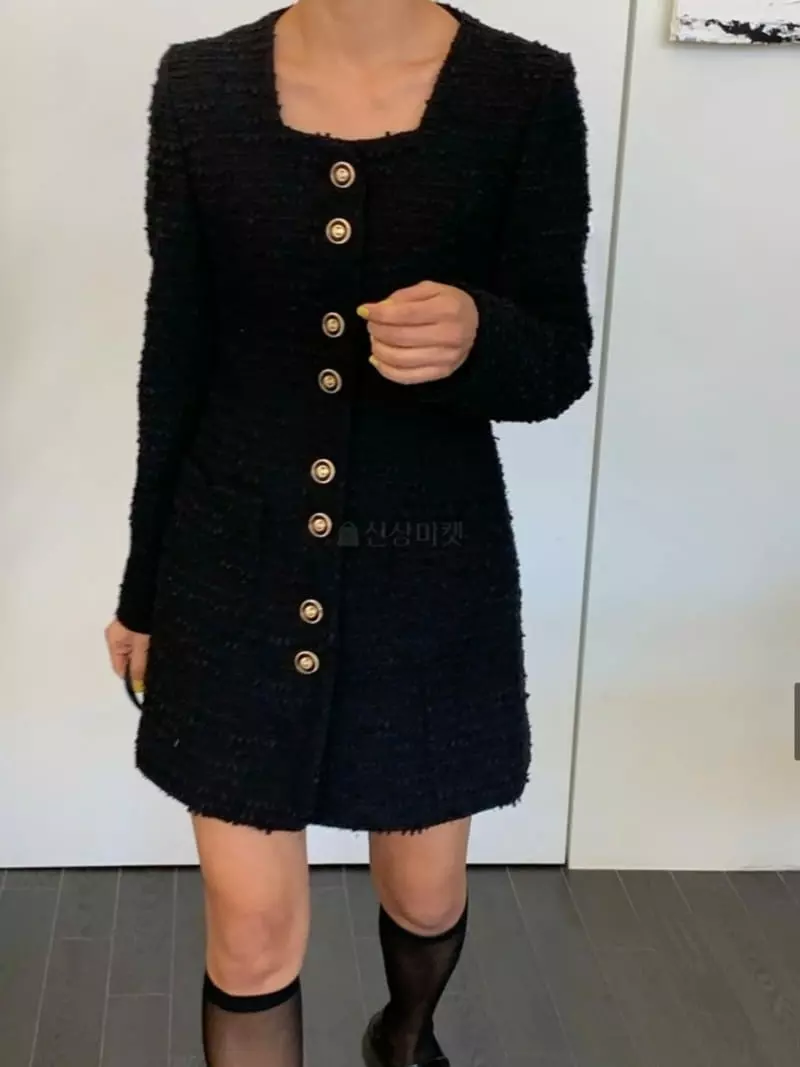 Sof - Korean Women Fashion - #romanticstyle - Twid Mello One-piece - 4