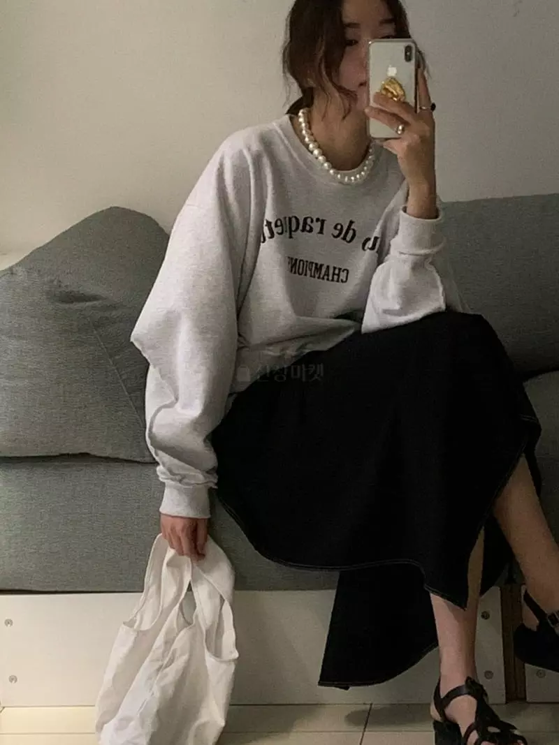 Sof - Korean Women Fashion - #womensfashion - River Sweatshirt - 2
