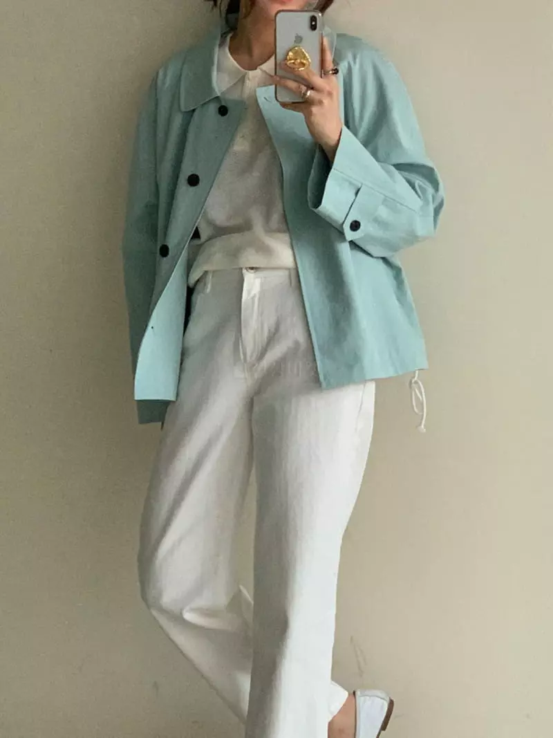 Sof - Korean Women Fashion - #womensfashion - Gabardine Jacket