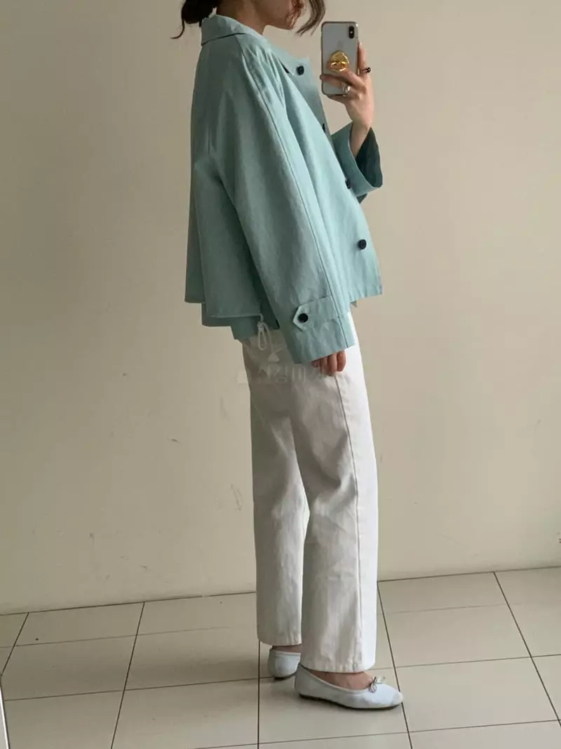 Sof - Korean Women Fashion - #womensfashion - Gabardine Jacket - 3