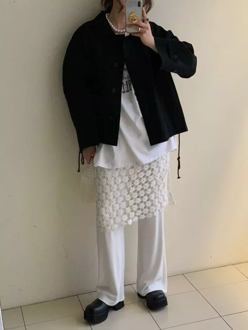 Sof - Korean Women Fashion - #momslook - Flower Layered PAnts - 4