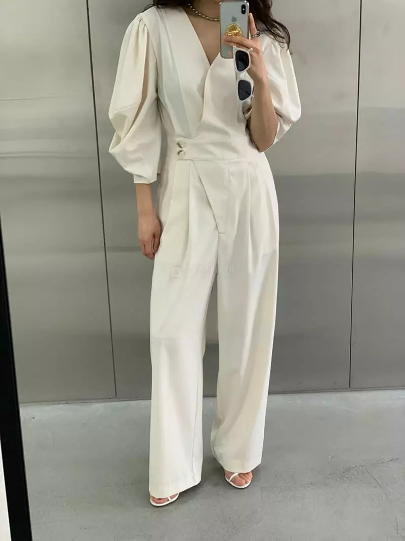 Sof - Korean Women Fashion - #momslook - Puff Jumpsuit - 4