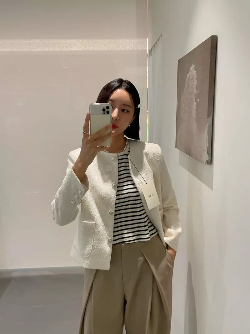 Sono De Seoul - Korean Women Fashion - #momslook - Twid JAcket - 3