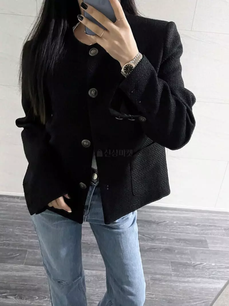 Sono De Seoul - Korean Women Fashion - #restrostyle - Twid JAcket - 9