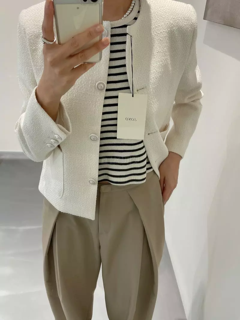 Sono De Seoul - Korean Women Fashion - #womensfashion - Twid JAcket