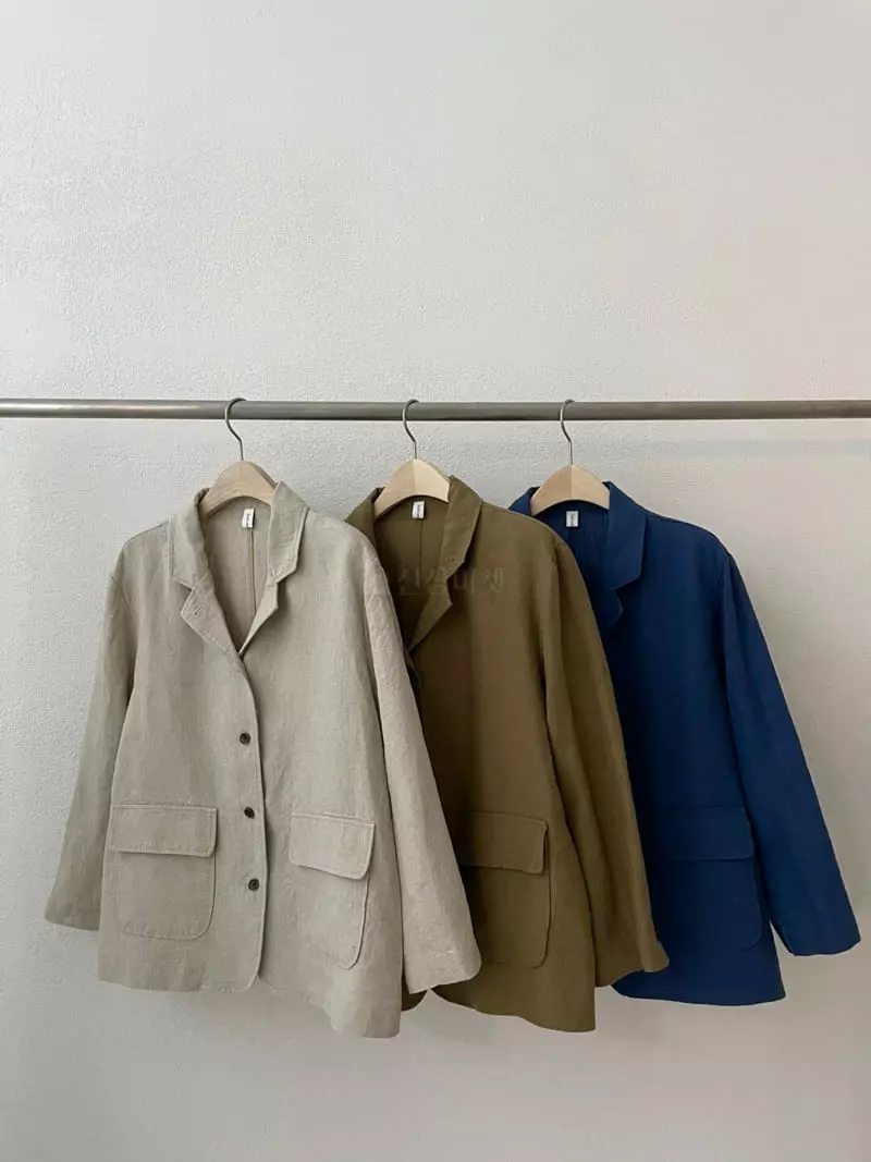 Suivi - Korean Women Fashion - #momslook - Linen Jacket - 3