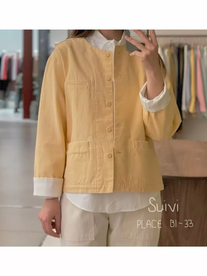 Suivi - Korean Women Fashion - #momslook - Round Jacket