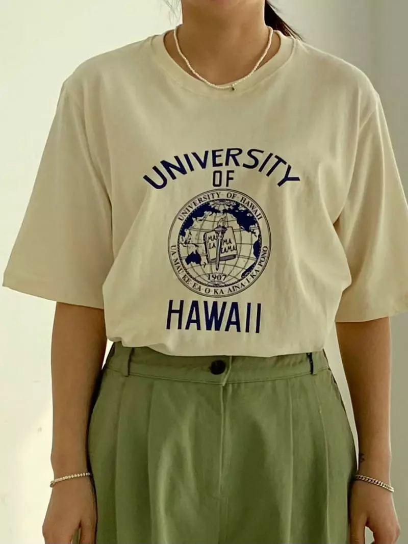 Suivi - Korean Women Fashion - #romanticstyle - Hawaii Tee - 6