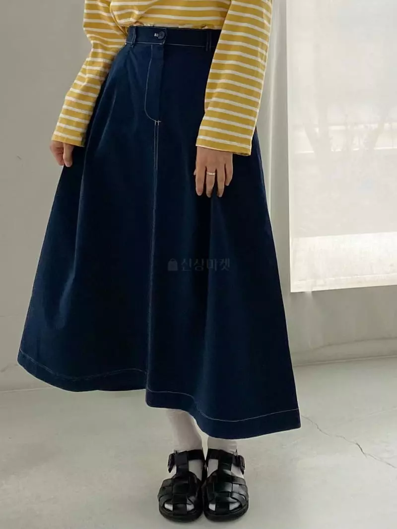 Suivi - Korean Women Fashion - #romanticstyle - Stitch Skirt