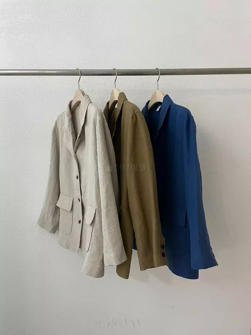 Suivi - Korean Women Fashion - #momslook - Linen Jacket - 4