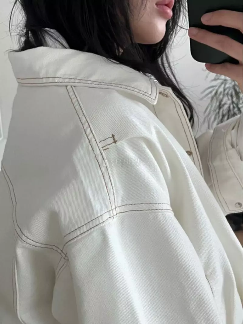 Taste - Korean Women Fashion - #womensfashion - Rimone Denim Jacket - 4
