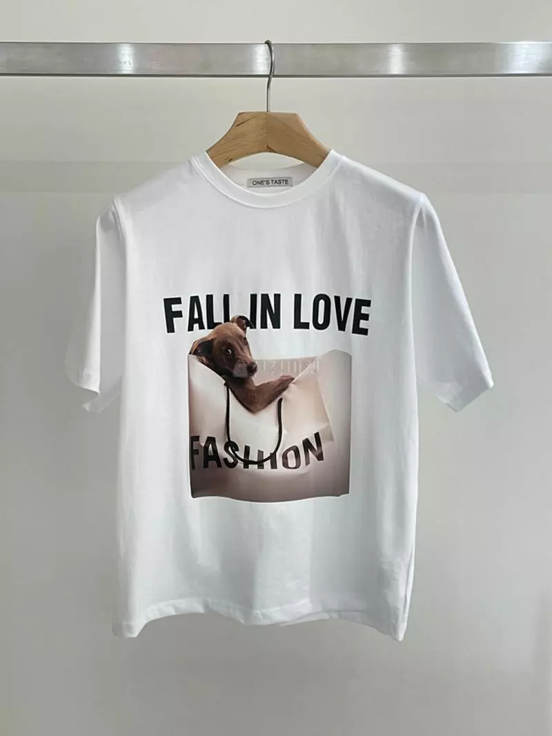 Taste - Korean Women Fashion - #womensfashion - Love Dog Tee - 4