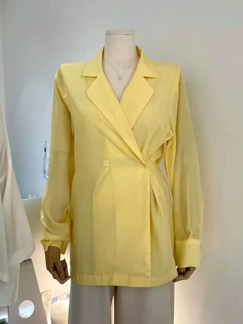 Taste - Korean Women Fashion - #momslook - Wrap Blouse - 5