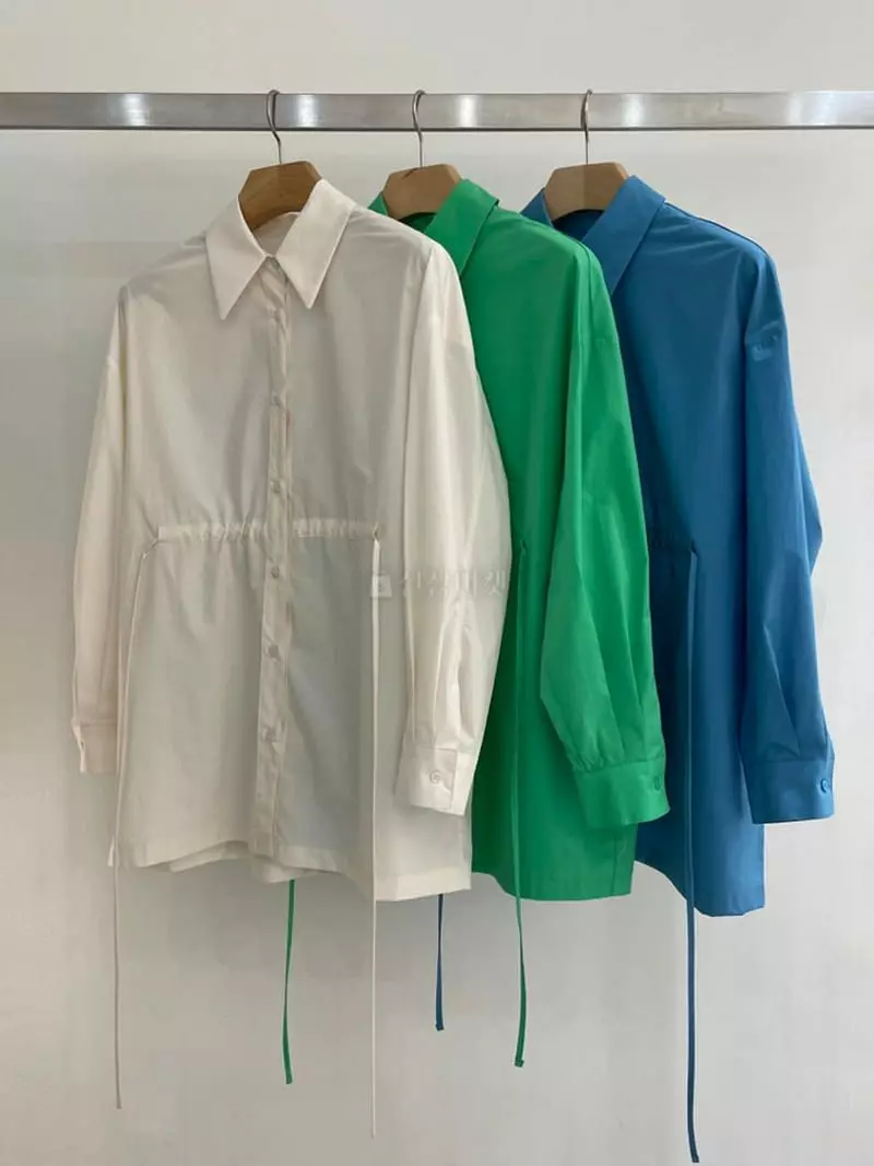 Taste - Korean Women Fashion - #shopsmall - Belted Shirt