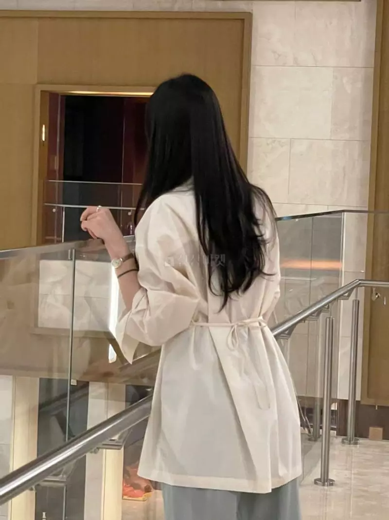 Taste - Korean Women Fashion - #thelittlethings - Belted Shirt - 3