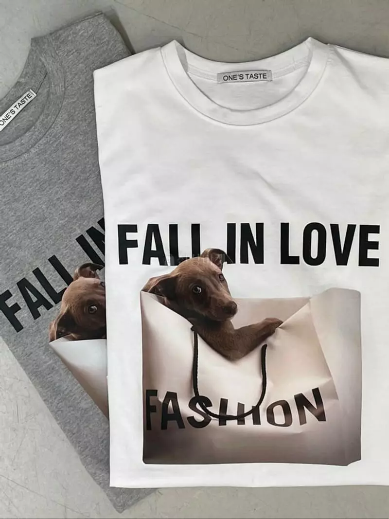 Taste - Korean Women Fashion - #womensfashion - Love Dog Tee