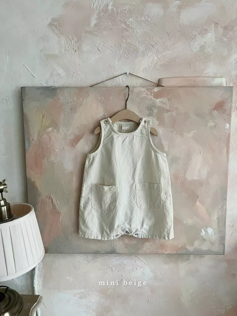 The Beige - Korean Baby Fashion - #babyboutiqueclothing - Pocket Bodysuit