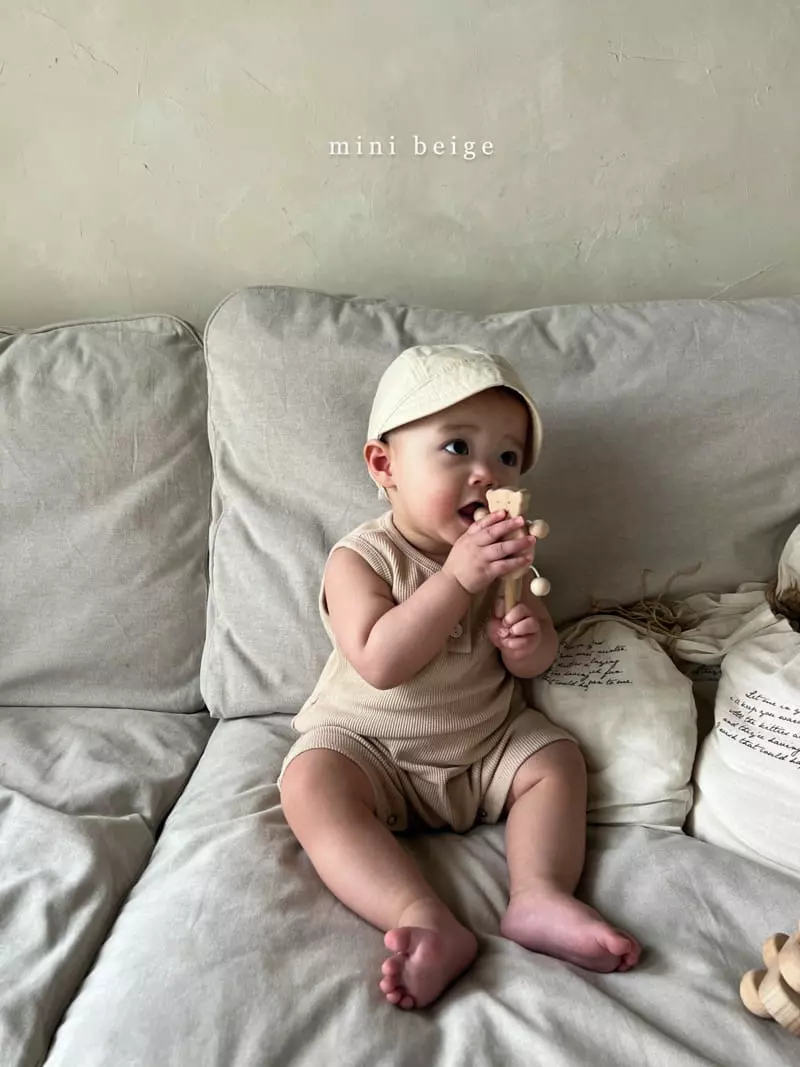 The Beige - Korean Baby Fashion - #babyclothing - Waffle Sleeveless Bodysuit - 4