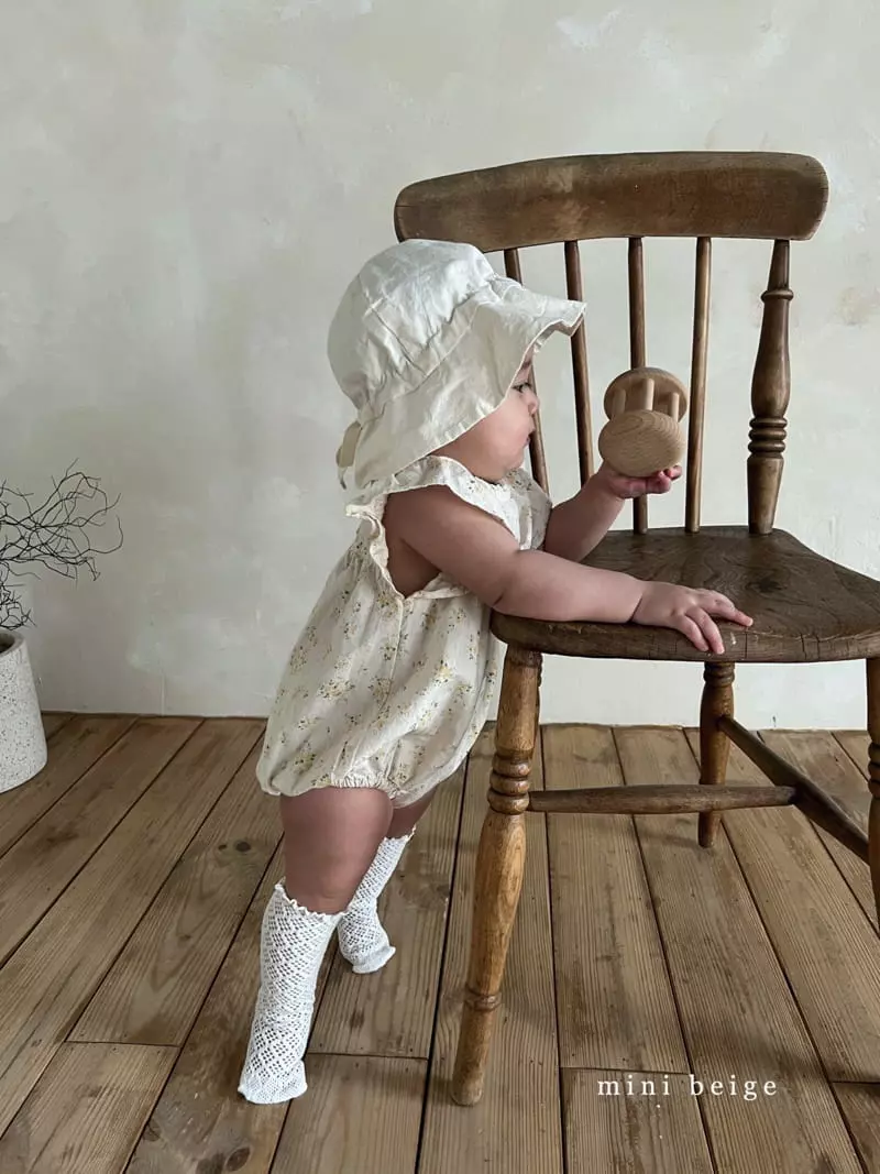 The Beige - Korean Baby Fashion - #babygirlfashion - Flower Bodysuit - 8