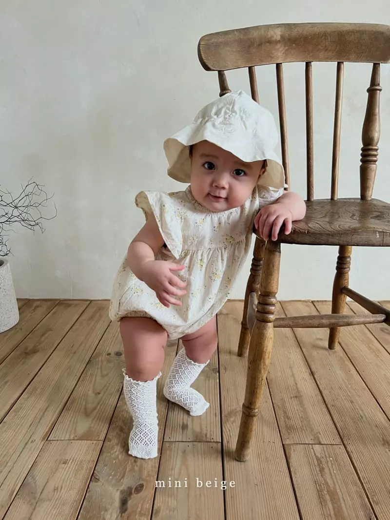 The Beige - Korean Baby Fashion - #babylifestyle - Flower Bodysuit - 9