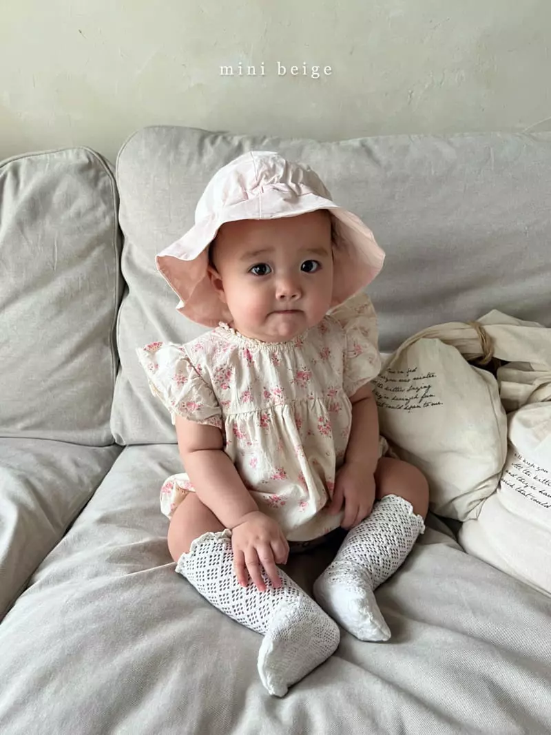 The Beige - Korean Baby Fashion - #babyoninstagram - Flower Bodysuit - 10