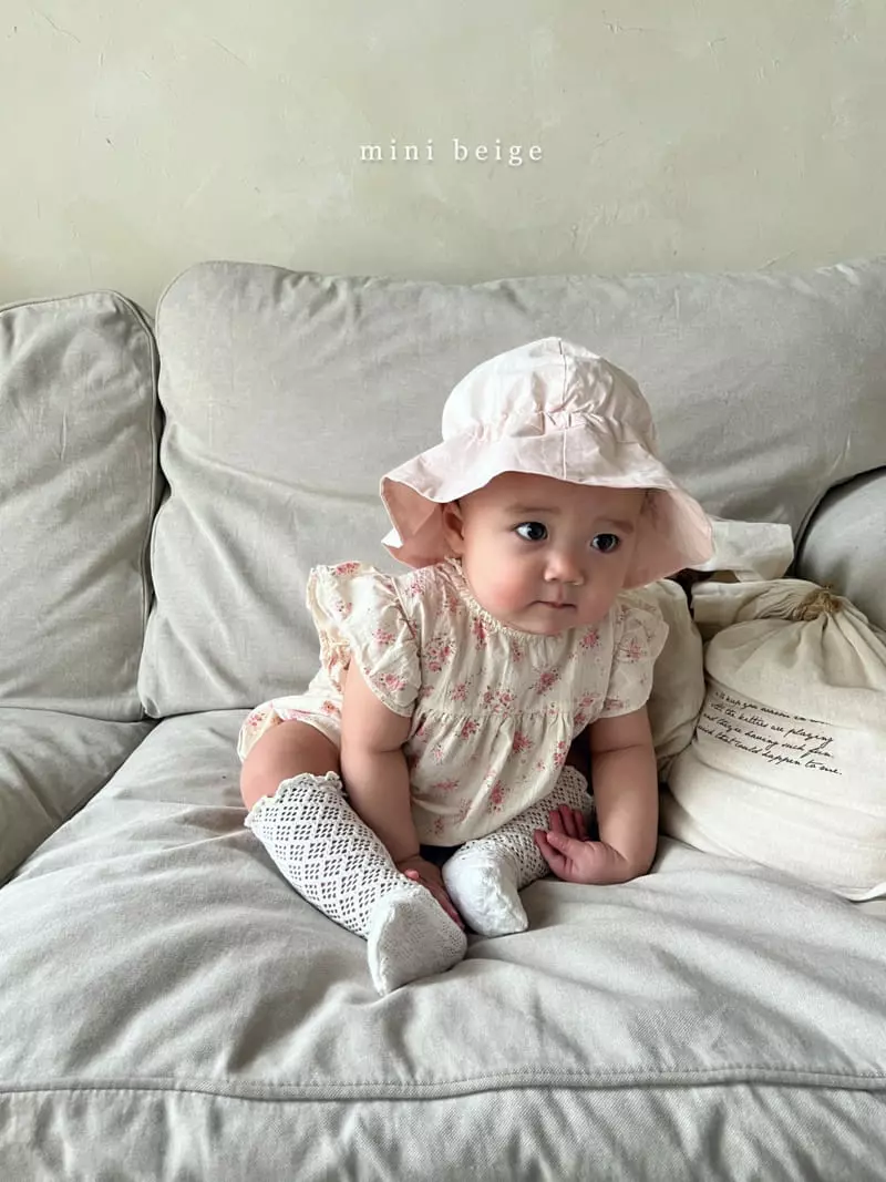 The Beige - Korean Baby Fashion - #babyootd - Flower Bodysuit - 11