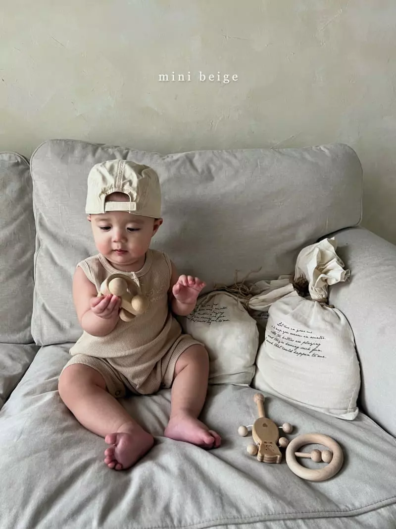 The Beige - Korean Baby Fashion - #babyootd - Waffle Sleeveless Bodysuit - 9