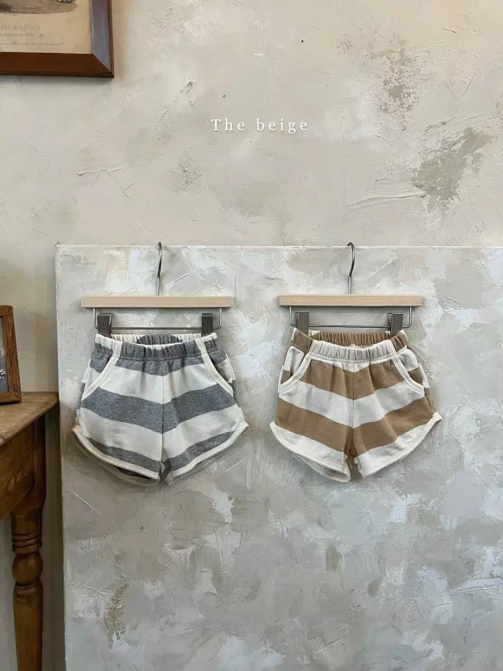 The Beige - Korean Children Fashion - #childrensboutique - Stripes Shorts
