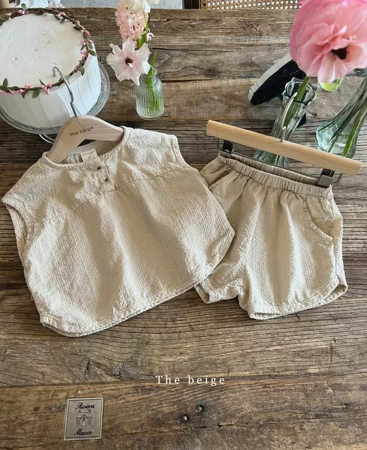 The Beige - Korean Children Fashion - #kidzfashiontrend - Jijimi Top Bottom Set - 2