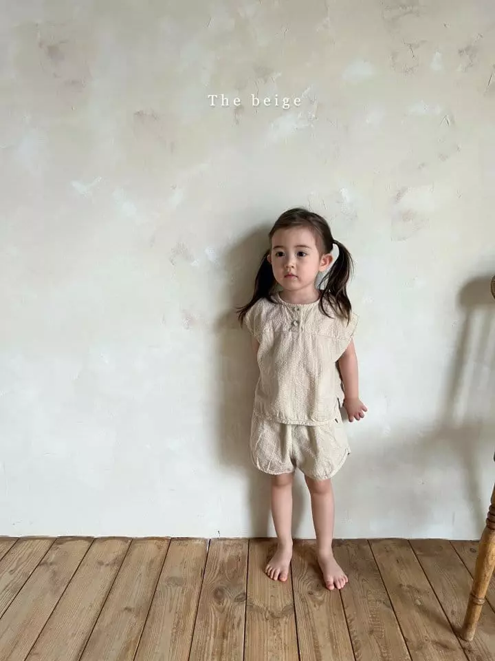 The Beige - Korean Children Fashion - #Kfashion4kids - Jijimi Top Bottom Set - 4