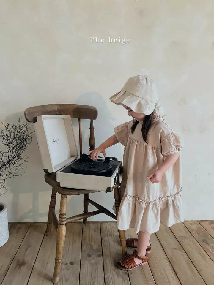 The Beige - Korean Children Fashion - #littlefashionista - Puff Cancan One-piece - 5
