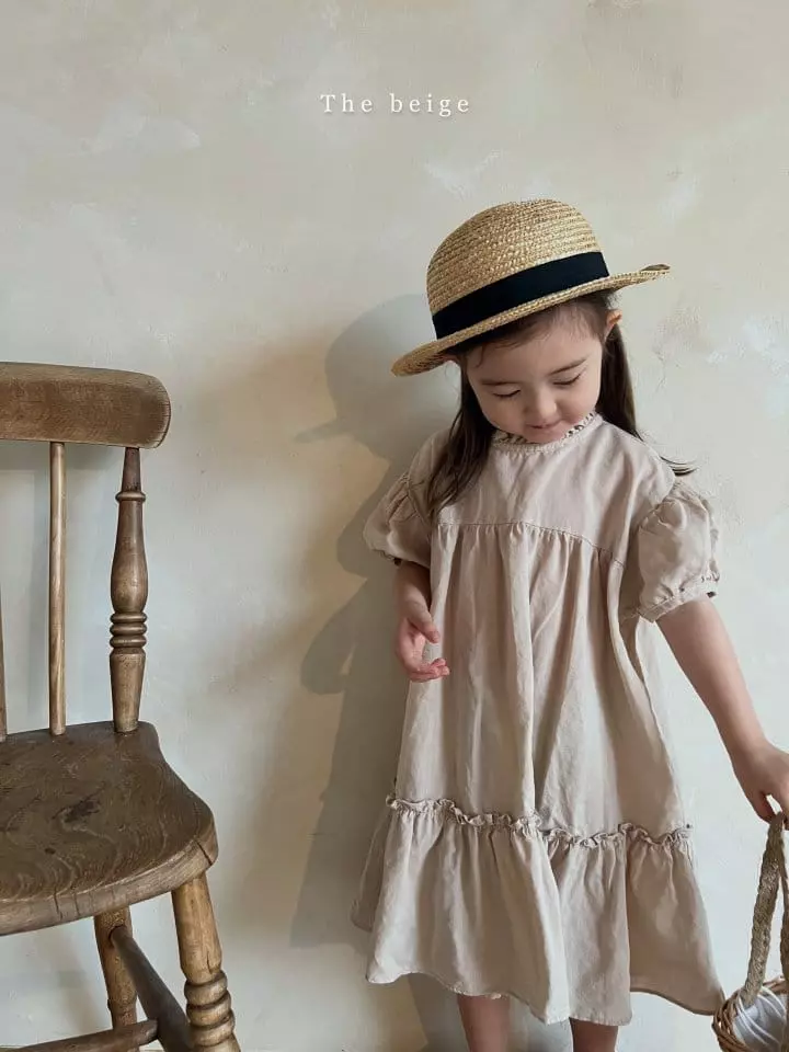 The Beige - Korean Children Fashion - #magicofchildhood - Puff Cancan One-piece - 6