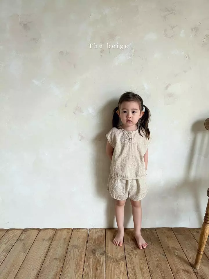 The Beige - Korean Children Fashion - #minifashionista - Jijimi Top Bottom Set - 6