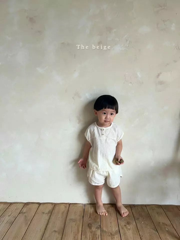 The Beige - Korean Children Fashion - #stylishchildhood - Jijimi Top Bottom Set - 10