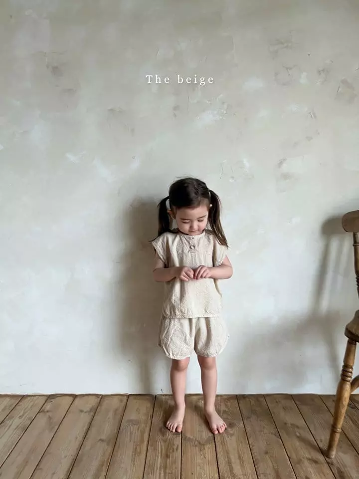 The Beige - Korean Children Fashion - #todddlerfashion - Jijimi Top Bottom Set - 8