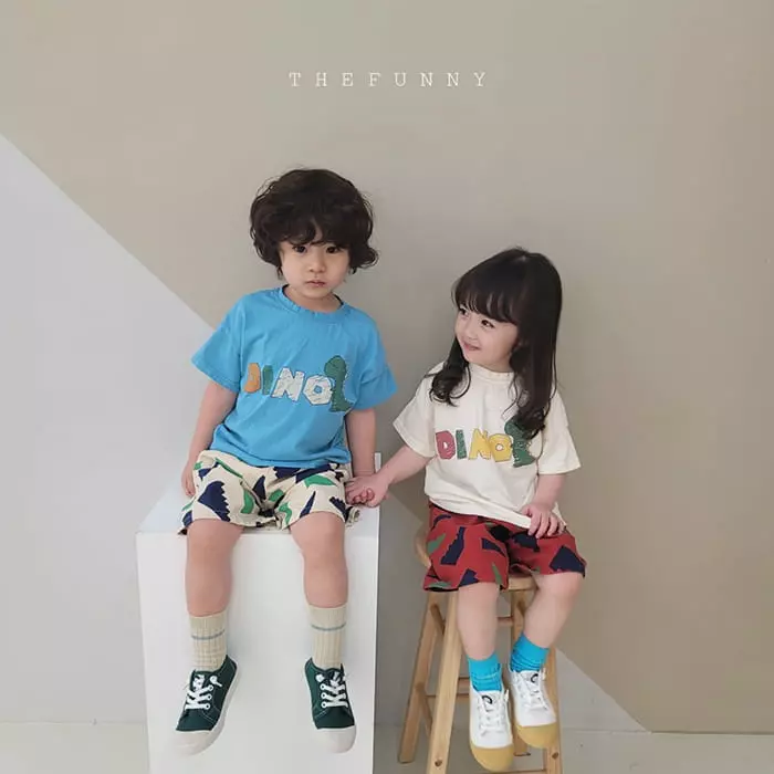 The Funny - Korean Children Fashion - #Kfashion4kids - Dino Tee - 2
