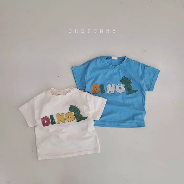 The Funny - Korean Children Fashion - #kidzfashiontrend - Dino Tee
