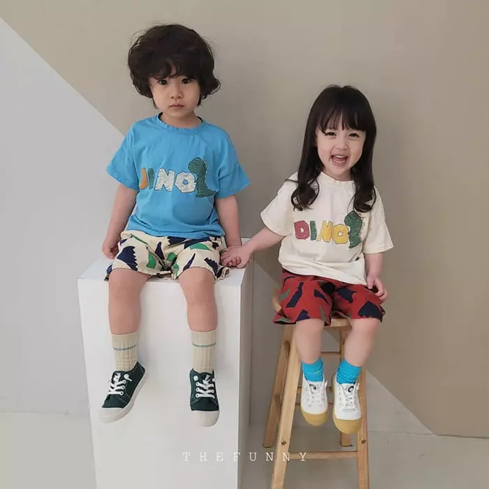 The Funny - Korean Children Fashion - #littlefashionista - Dino Tee - 3