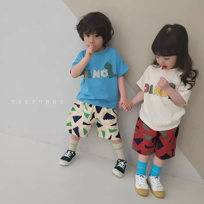 The Funny - Korean Children Fashion - #littlefashionista - Dino Tee - 4